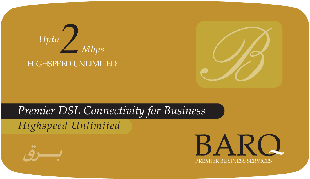 Barq DSL_upto 2MB Card 3 Months