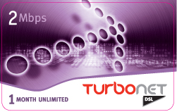 Turbonet DSL card 2 MB 1 Month