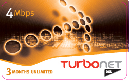 Turbonet DSL card 4 MB 3 Month