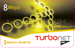 Turbonet DSL card 8 MB 3 Month