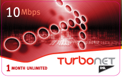 Turbonet DSL card 10 MB 1 Month