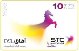 SaudiNet DSL_10MB Card 1 Month