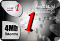 Awalnet DSL_4 MB Card 1 Month