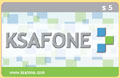 KSAFone Card $ 5.5 + $0.5 free