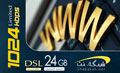 بطاقة Shabakah.Net DSL 1MB محدود 24جيجا لمدة سنة